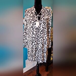 Crown & Ivory animal print dress
